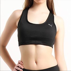 PUMA Sport Lifestyle sports bra exercise workout gear SIZE SMALL S black